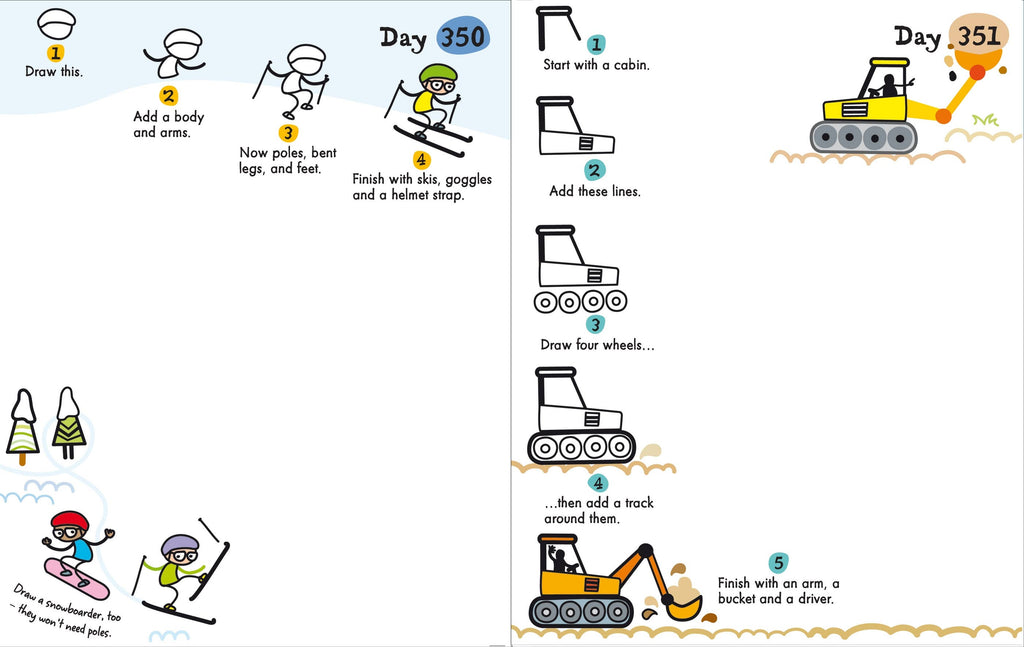 A Drawing a Day - Activity Book – for Ages 6-9