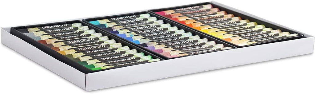 Liquidraw Oil Pastels Super Soft Water Soluble For Art, 36 Colours Watercolour Blending Oil Pastels Crayons Set For Artists, Students, Kids, Drawing, Sketching & Painting