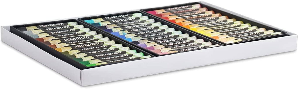 Liquidraw Oil Pastels Super Soft Water Soluble For Art, 36 Colours Watercolour Blending Oil Pastels Crayons Set For Artists, Students, Kids, Drawing, Sketching & Painting