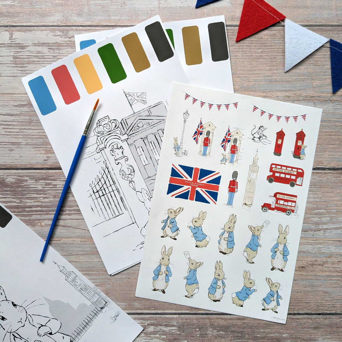 Peter Rabbit Paint Palette Art Set - For Ages 3 to 8 Years