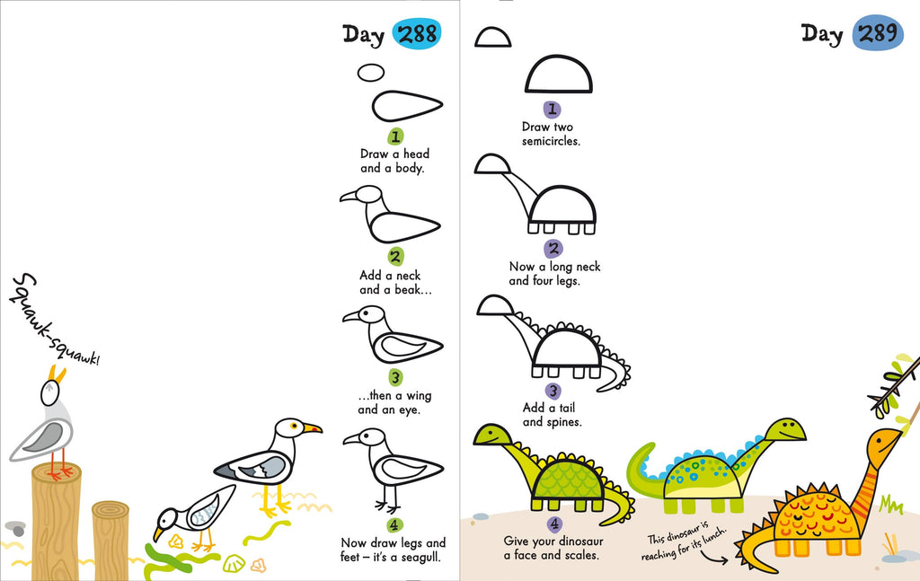 A Drawing a Day - Activity Book – for Ages 6-9