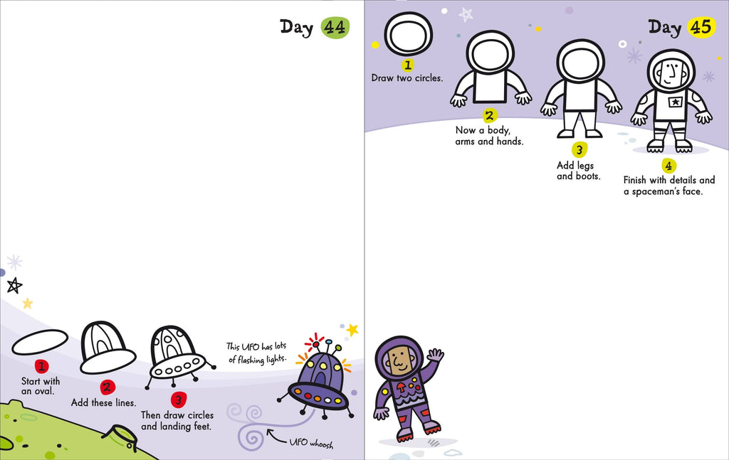 A Drawing a Day - Activity Book – for Ages 6-9