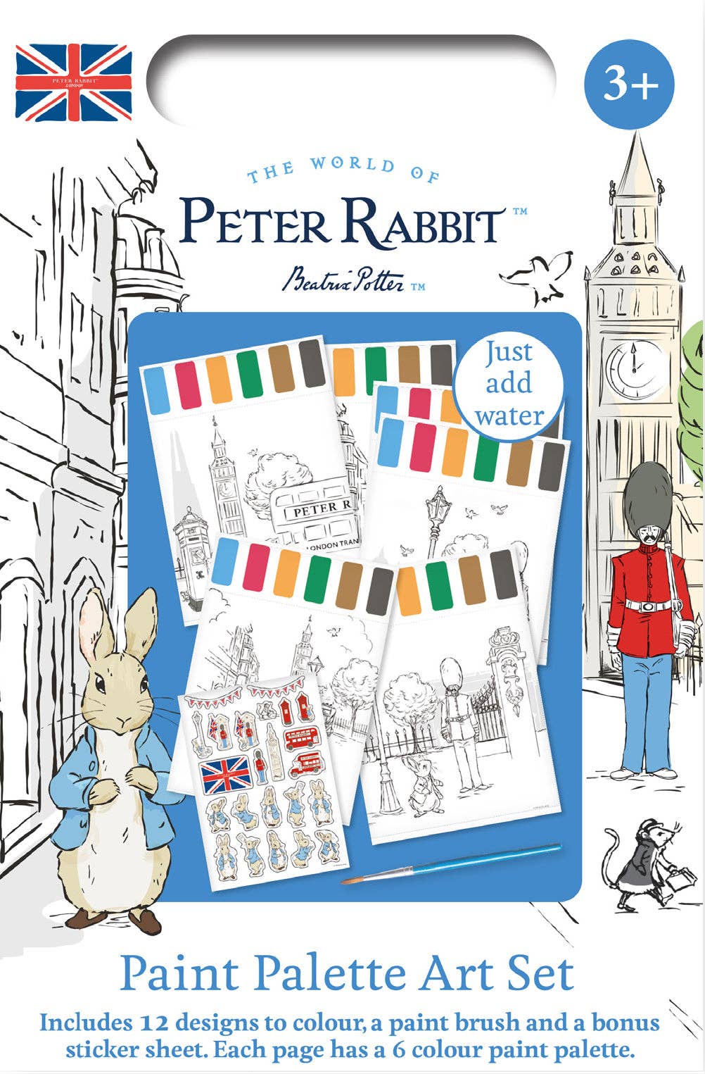 Peter Rabbit Paint Palette Art Set - For Ages 3 to 8 Years