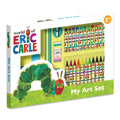 World of Eric Carle art set packaging with crayons and a caterpillar illustration.