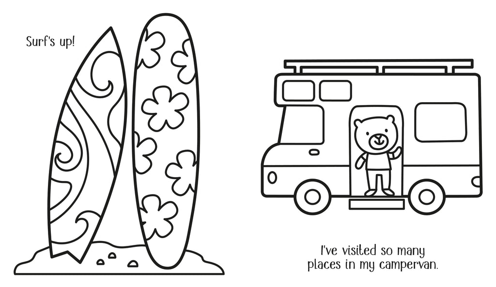 Happy Summer Colouring Book – Picture Book for Ages 3-6