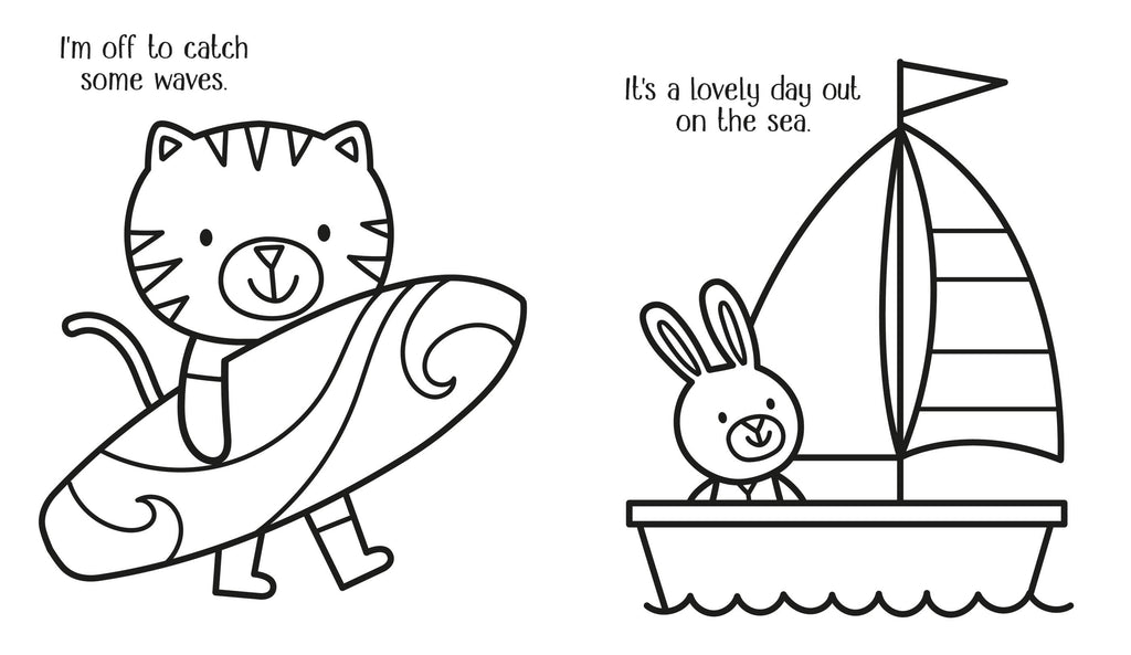 Happy Summer Colouring Book – Picture Book for Ages 3-6