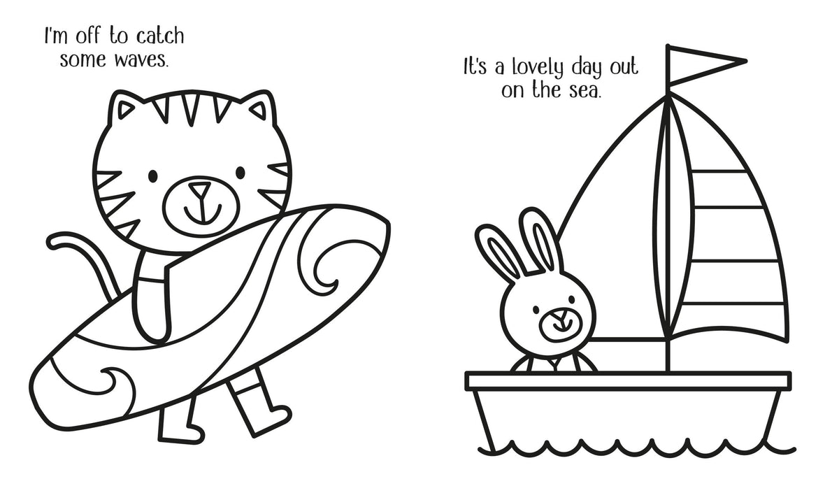 Happy Summer Colouring Book – Picture Book for Ages 3-6