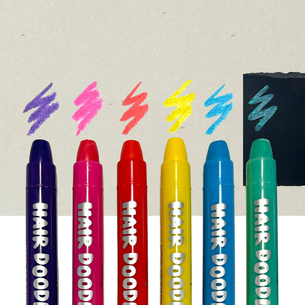 Ooly Hair Doodlers: Hair Crayons (Set of 6)