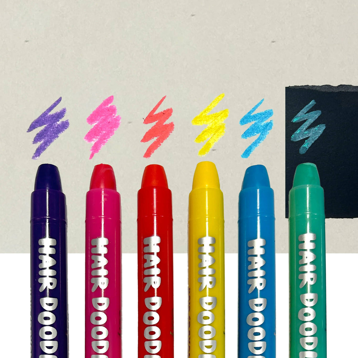 Ooly Hair Doodlers: Hair Crayons (Set of 6)