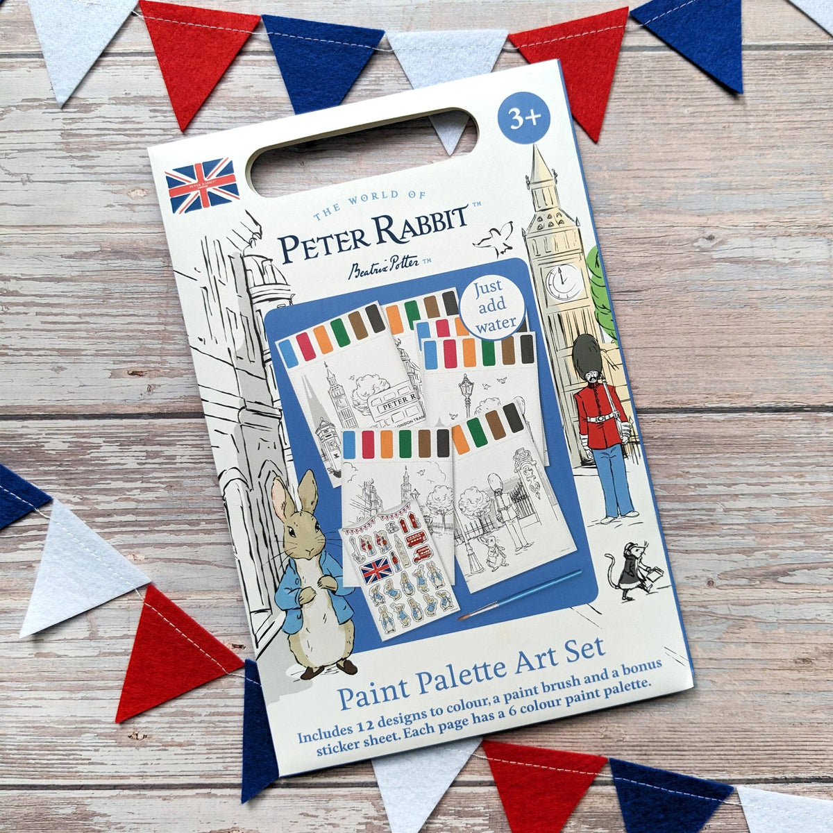 Peter Rabbit Paint Palette Art Set - For Ages 3 to 8 Years