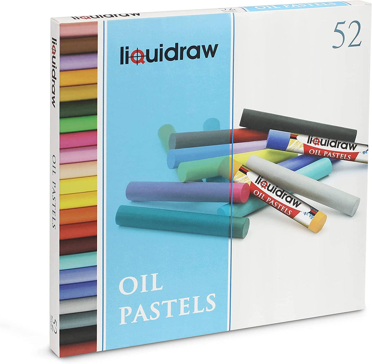 Liquidraw Oil Pastels For Art, 52 Colours Soft Oil Pastels Set For Artists, Students, Kids, Drawing, Sketching & Painting