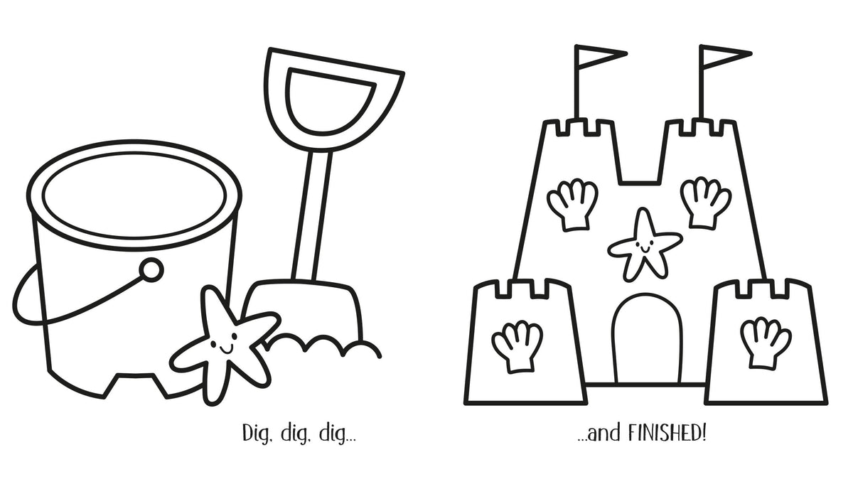Happy Summer Colouring Book – Picture Book for Ages 3-6