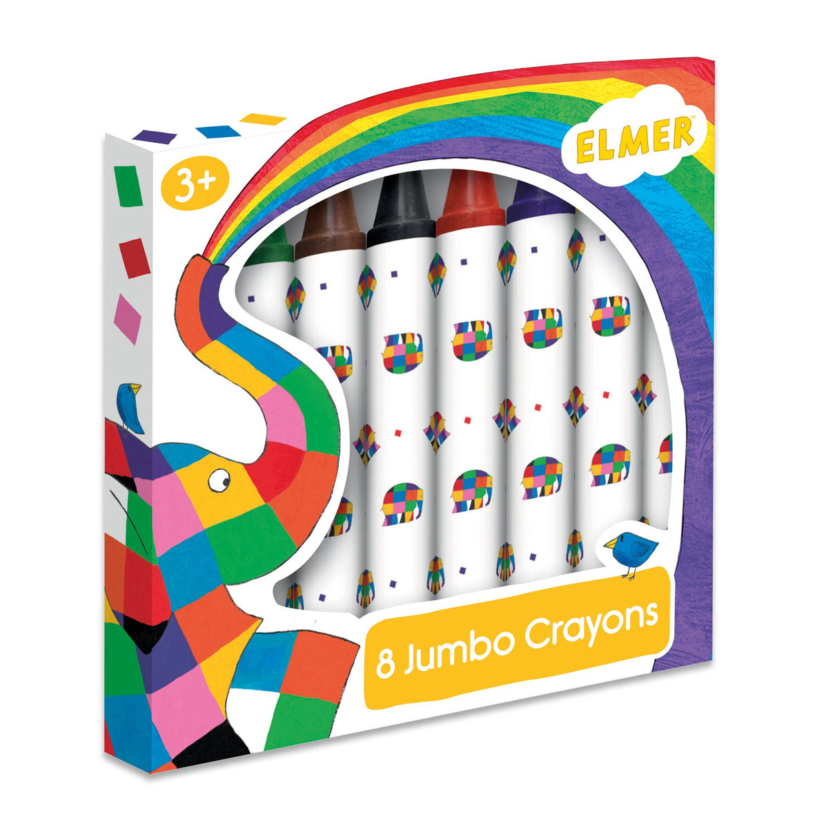 Elmer Jumbo Wax Crayons for Children – Set of 8-Robert Frederick Ltd-Crayon Store