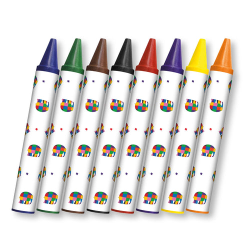Elmer Jumbo Wax Crayons for Children – Set of 8-Robert Frederick Ltd-Crayon Store