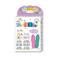 Happy Pea Pod Pastel Wax Crayons for Kids – 12 Colours-Haku Yoka-Crayon Store