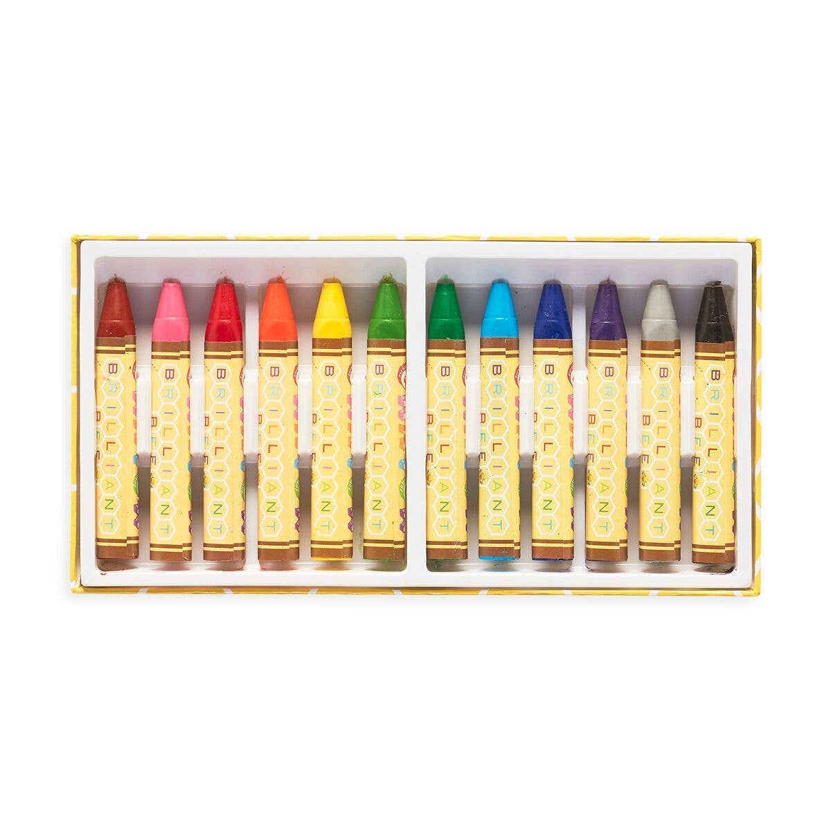 Ooly Brilliant Bee Wax Crayons for Children – Pack of 12-Ooly-Crayon Store