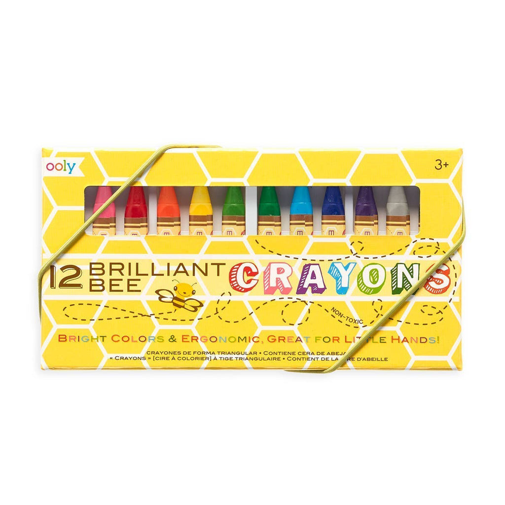Ooly Brilliant Bee Wax Crayons for Children – Pack of 12-Ooly-Crayon Store