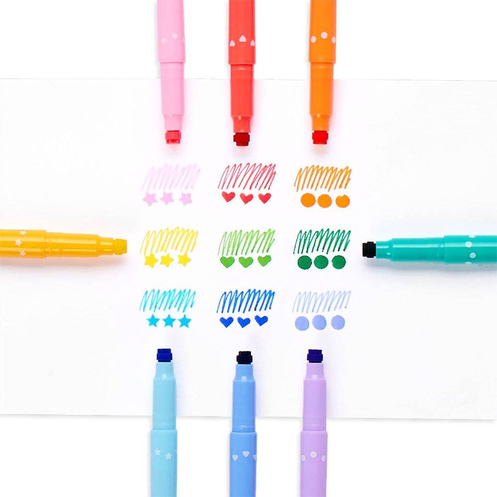Ooly Confetti Stamp Double-Ended Markers for Children-Ooly-Crayon Store