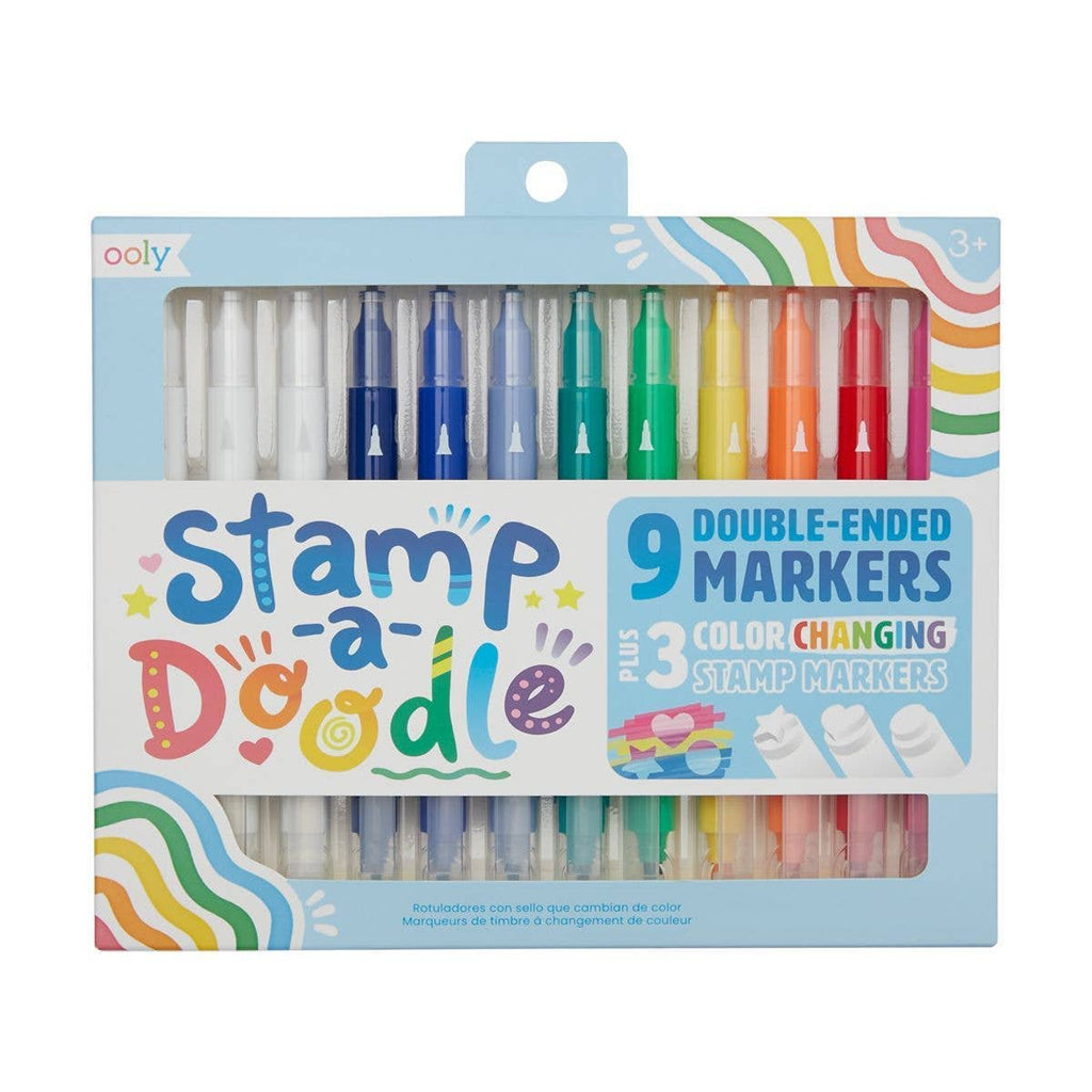 Ooly Stamp-A-Doodle Double-Ended Colour-Changing Markers for Kids-Ooly-Crayon Store