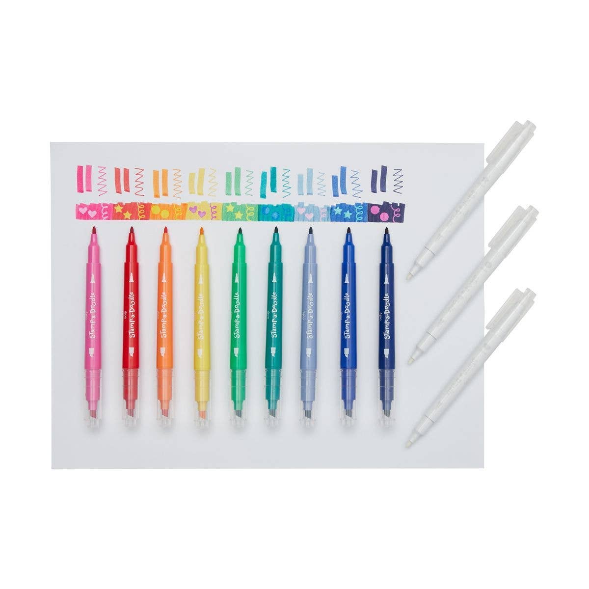 Ooly Stamp-A-Doodle Double-Ended Colour-Changing Markers for Kids-Ooly-Crayon Store