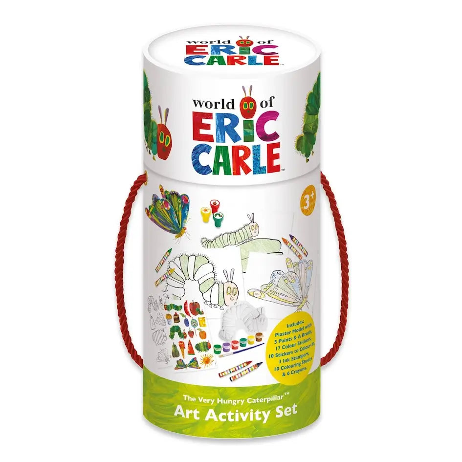 World of Eric Carle art activity set packaging with illustrations and text.